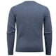 thumbnail image 4 of Blusas y camisas de manga larga con cuello en V para hombre, suéter de punto con cuello en V y manga larga con estampado a cuadros, jersey de poliéster para hombre, 4 of 4