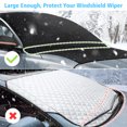 thumbnail image 5 of Car Windshield Cover, Winter Resist Snow, Ice, Frost, Waterproof, Block UV Rays, Sunshade, Dust, Protective Cover for Trucks SUVs Auto Vehicle, 84.6" x 49.2", 5 of 9