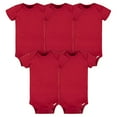 thumbnail image 2 of Gerber Baby 5-Pack Solid Onesies Bodysuits, Red, 24 Months, 2 of 3