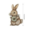 thumbnail image 3 of Binwennn en Girls Ornament Easter Bunny Decoration Exquisite Wood Rabbit Shape Decoration For Home For Daily Easter For Present A, 3 of 5