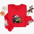 thumbnail image 5 of Meichang Oversized Sweatshirts Women Halloween Ghost Graphic Sweatshirt Party Tops Fall Long Sleeve Crewneck Sweatshirts Holiday Cozy Pullover, 5 of 5