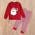 thumbnail image 1 of Conjunto de pijamas de Navidad para niños, ropa de dormir de algodón para bebés, ropa de dormir para niños pequeños, pijama de manga larga, 1 of 4