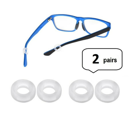AM Landen 2 pairs Clear Anti Slip Anti Slide Sunglass Spectacle eyeglass Temple Tip Sports Ear Hook Sleeve Retainer