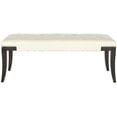 thumbnail image 3 of SAFAVIEH Gibbons Classic Glam Upholstered Bench w/ Nail Heads, Cream, 3 of 6