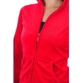 thumbnail image 3 of ToBeInStyle Women's Velour Tracksuit Zip-Up Hooded Jacket and Matching Pants, 3 of 5