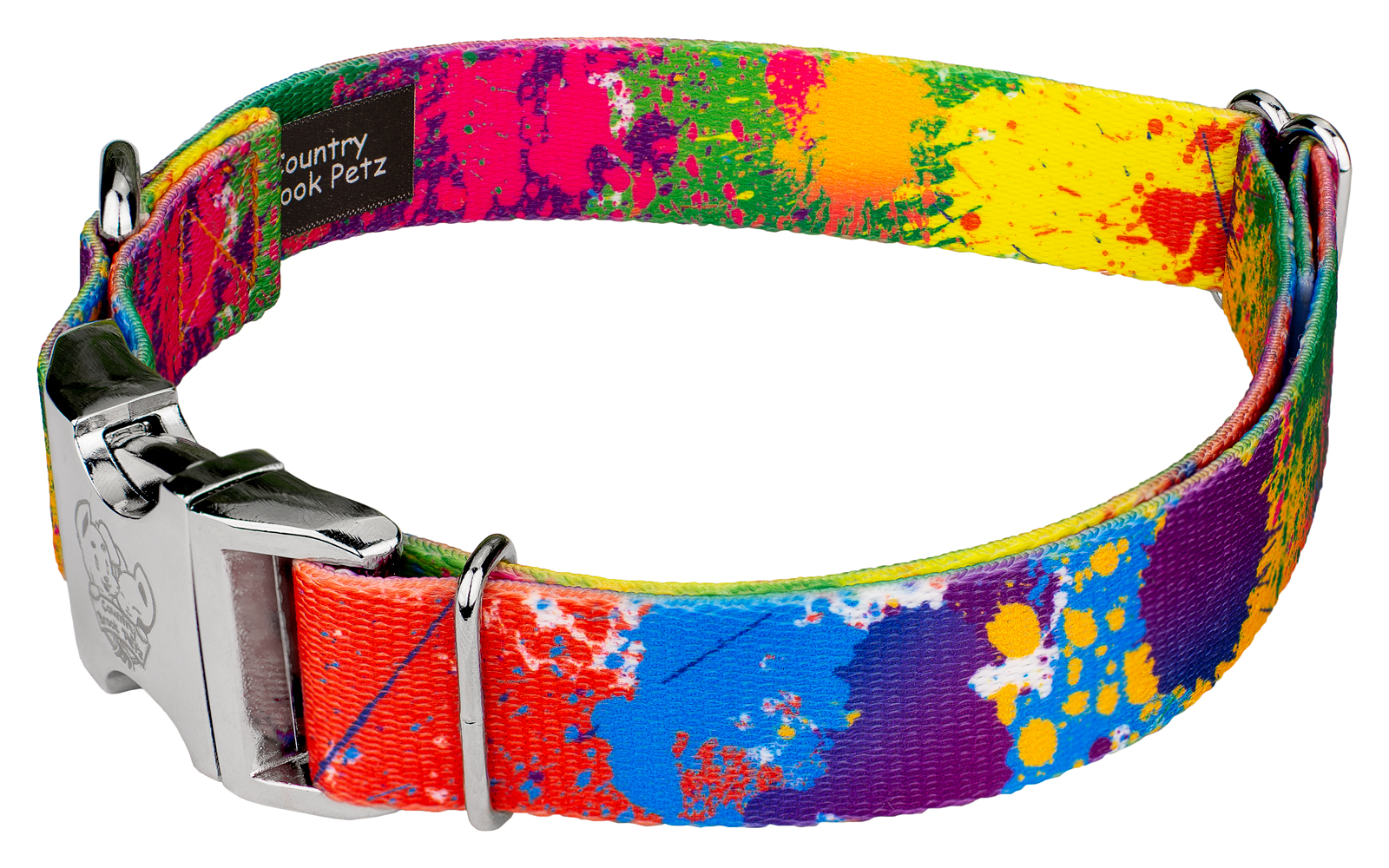 Country Brook Petz® Premium Paint Splatter Dog Collar and Leash, Medium - image 5 of 8