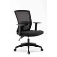 thumbnail image 2 of Chaise de Travail Ergonomique en Maille-Noir, 2 of 8