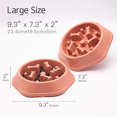 thumbnail image 4 of Dog Bowl Dog Slow Feeder Bowls Bloat Stop Food Bowl Rompecabezas interactivo Healthy Eating Bowl (verde),11 Feliz Sencillez, 4 of 5