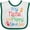 White and Green, variant on Inktastic Nana and Pappy Love Me Boys or Girls Baby Bib