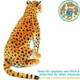 thumbnail image 2 of Cecil the Cheetah | 25 Inch Tall Big Stuffed Animal Plush Leopard | Shipping from Texas | By TigerHart Toys, 2 of 6