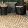 thumbnail image 7 of nuLOOM Sammi Geometric Trellis Indoor/Outdoor Area Rug, 2' x 8', Runner, Sammi Brown, 7 of 7