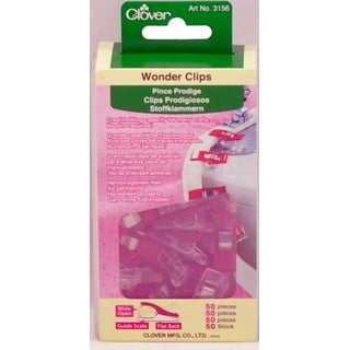 Clover Wonder Clips - 1 X 3/8 - Red/Silver - WAWAK Sewing Supplies
