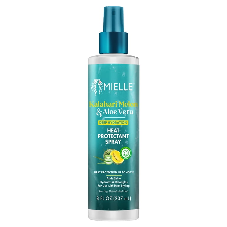 Mielle Kalahari Melon and Aloe Vera Deep Hydration Heat Protectant Spray -  8 fl oz - Walmart.com