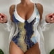thumbnail image 2 of MKLEKYY Trajes De Baño Mujer Completo Women Printi Swimsuits Monokini Bathing Suits V Neck Swimwear Swimsuits 209, 2 of 4