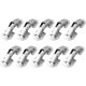 thumbnail image 1 of Small screw-in hinge with spring 90 degree self-closing hinge for lightweight doors, fully surface mounted, pack of 10, 1 of 5