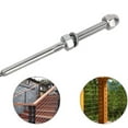 thumbnail image 3 of KAKOWELY Swage Threaded Stud 10pcs Cable Railing Swage Threaded Stud Tension End Fitting Terminal for 1/8 Inch Cable Deck Railing Hand Swage T316 Stainless Steel Marine Grade (Silver), 3 of 5