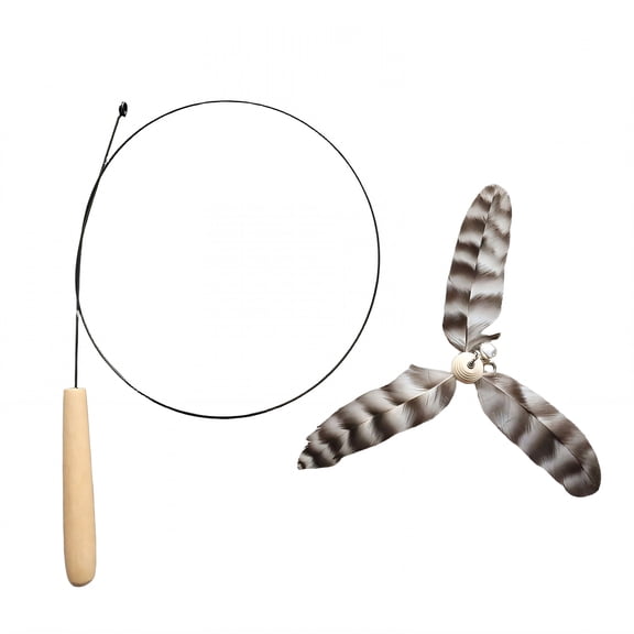 BESTSKY 2026 New Kitten Toys Crinkle Paper Cat Wand Adds Excitement Playtime Cat Toys Wands for Home Living Room Style1