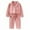 0-Pink441, variant on WOYY Toddler Girls Fleece Outfits Long Sleeve Button Up Shirt Pants Sleepwear Set, Sizes 3-4T