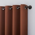 thumbnail image 3 of Sun Zero Oslo Extreme 100% Blackout Grommet Curtain Panel, 52"x95", Terracotta, 1-Piece Single Panel, 3 of 10