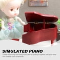 thumbnail image 4 of KAKOWELY Mini modelo de piano Mini casa Piano de madera Decoración Casa de muñecas Decoración de piano, 4 of 5