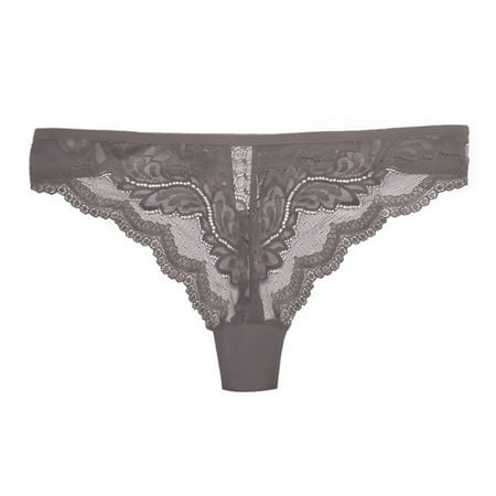Yuhangmm Women s Panties Women s Sexy And Casual Solid Color Sexy Lace Thong Bowknot Panties T Back For All Seasons Lane Swim 14