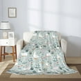 thumbnail image 2 of Sikiie Goose and Doodle Flowers Cozy Flannel Fleece Throw Blanket: Lightweight & Thick for All Seasons - Perfect for Women, Men, & Kids"50"x40", 2 of 6
