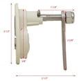 thumbnail image 4 of Taco Boat T Handle Latch F42-2500WHSS | Non Locking 2 Inch White Nylon, 4 of 4