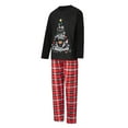 thumbnail image 3 of Christmas Pajamas for Family Matching PJ's Set Christmas Tree/Deer Print Top and Classic Red/Green Plaid Pants Men, 3 of 10
