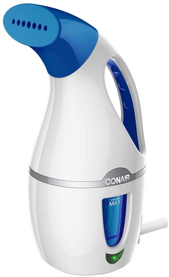 1100W Compact for Travel Conair Complete Steam Fabric Steamer White/Blue 