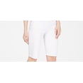 thumbnail image 2 of INC International Concepts Womens High Rise Denim Bermuda Shorts White 10, 2 of 3