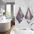 thumbnail image 6 of SKYSONIC Stunning Galaxy-Starry Hand Towels Set of 2, Cotton Bath Towel for Drying Face Hands Body ,Absorbent Lightweight Towels for Bathroom Ktichen Travel Gym, 16"x28", 6 of 7