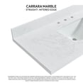 thumbnail image 3 of Jaen 49"W x 22"D Composite Stone Vanity Top in Grain White with Ceramic Sink, 3 of 10