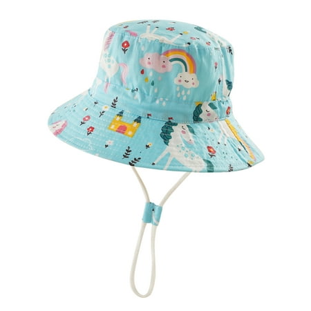 

Ausyst Baby Hats Clearance! Toddler Kids Summer Print Pattern Outdoor Children Sun Beach Fisherman s Hat Toddler Hat