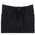 thumbnail image 5 of CULTURA AZURE  Little Boy's Saddle Stitch Stretch Jeans, Jet Black, 6, 5 of 6