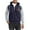 Navy, variant on KIHOUT Fall and Winter Mens Coat Men's Fashion Casual Blocking Color Zipper Pockets Long Sleeve Hooded Casual Outwear