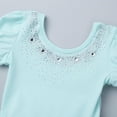 thumbnail image 5 of XUNZOO Kids Girls Rhinestones Ballet Dance Tutu Dress Leotard Gymnastic Ballerina Dancer Costume Mint Green 3T, 5 of 6