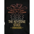 thumbnail image 3 of Unisex Pennsylvania State Graphic Tee, Triblend T-Shirt from Home Free, Sizes S-2XL, 3 of 5