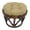 Sandstone, variant on Blazing Needles 18-inch Round Spun Polyester Tufted Footstool Cushion