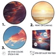 thumbnail image 3 of Designart "Sunset Horizon Splendor I" Sky Wall Decor, 3 of 7
