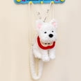 thumbnail image 2 of Jiibva Plush West Highland Dog Backpack, White Stuffed Animal Bag, Cute Soft Plush Dog Bookbag Travel Daypack Shoulder Bag, 2 of 7
