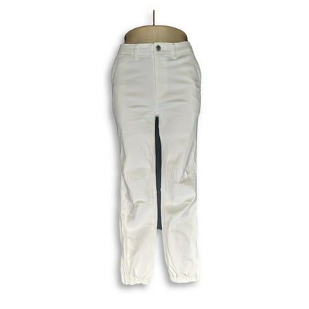 Lisa Rinna Collection Sz 4 Banded Bottom Flat Front Jeans White