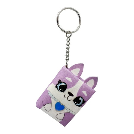 CLAIRES KEYRING MINI DIARY PUPPY