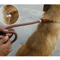 thumbnail image 3 of Cadena de tracción antidisturbios con punzón P, cuerda de nailon cosida de cuero para perros, cadena para perros, cinturón de tracción para perros de entrenamiento grueso y alargado, cuerda P, 3 of 6