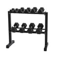 thumbnail image 6 of HolaHatha 5, 10, 15, 20, and 25 Pound Rubber Encased Weight Set with Rack, 6 of 11