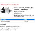 thumbnail image 2 of Starter - Compatible with 1993 - 1997 Ford Probe 2.0L 4-Cylinder 1994 1995 1996, 2 of 2