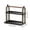 Black, variant on VWRXBZ Corner Shelf, 14.02x13.19x7.95 Inch Multi Layer Cup Storage Rack Tea Rack Multi-function Rack Desktop Storage Rack Suitable for Kitchen Desktop Storage Shelf Organizer