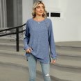 thumbnail image 5 of LYMAYTER Womens Knit Cardigan Female Long Sleeve Casual Tees Shirt Fall Winter Solid Color Bottoming Sweater S-2XL, 5 of 8