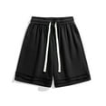thumbnail image 2 of WAENQINLA Men's Lightweight Shorts Loose Fit Elastic Waist Drawstring Shorts Casual Frayed Hem Athletic Shorts Black Shorts,Size S-4XL, 2 of 10