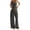 Dark Gray, variant on Women's Ribbed Tank Top and Oversized Wide Leg Pants Set, Soft Casual Loungewear Two Piece Outfit with Drawstring Waist, Relaxed Lazy Style Home Wear Suit for Daily Lounge and Casual Wear Black