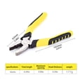 thumbnail image 4 of Riwesomey Alicates amarillos duraderos y fáciles de usar para cortar alambre y prensar alicates de punta de herramientas electricista 6 pulgadas Type3 NO3, 4 of 6